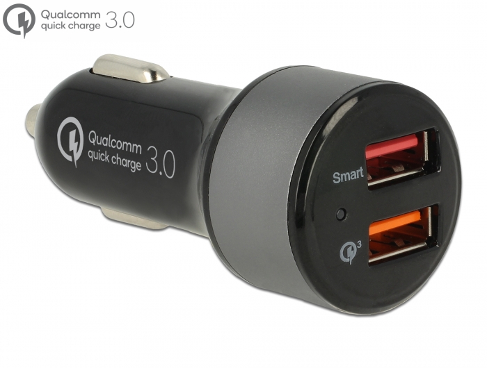 Navilock Kfz Ladeadapter 2 x USB Typ-A mit Qualcomm® Quick Charge 3.0 #1 