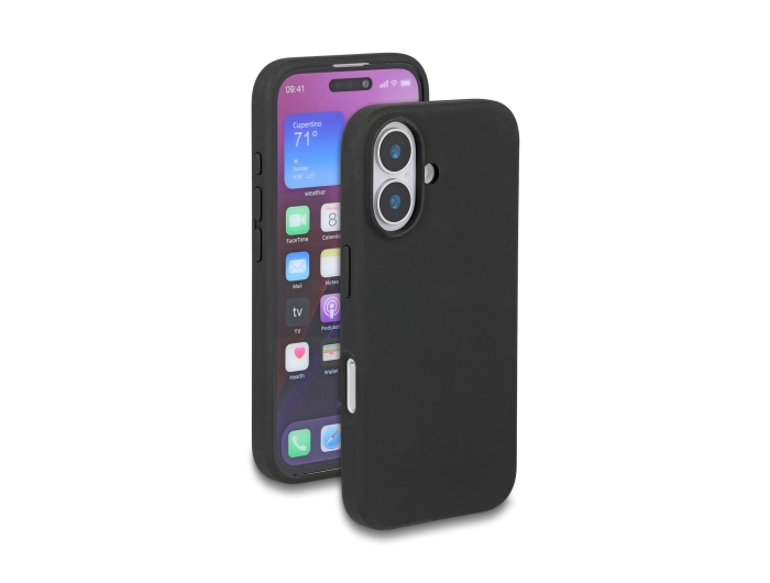 Delock Schutzhülle für iPhone 16 aus Soft-Touch Silikon schwarz #1 