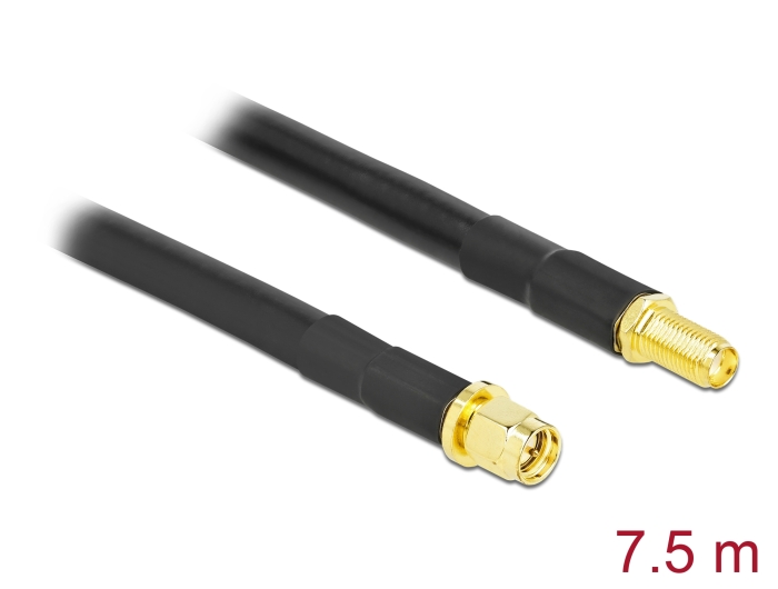 Delock Antennenkabel SMA Stecker zu SMA Buchse LMR/CFD300 7,5 m #1 