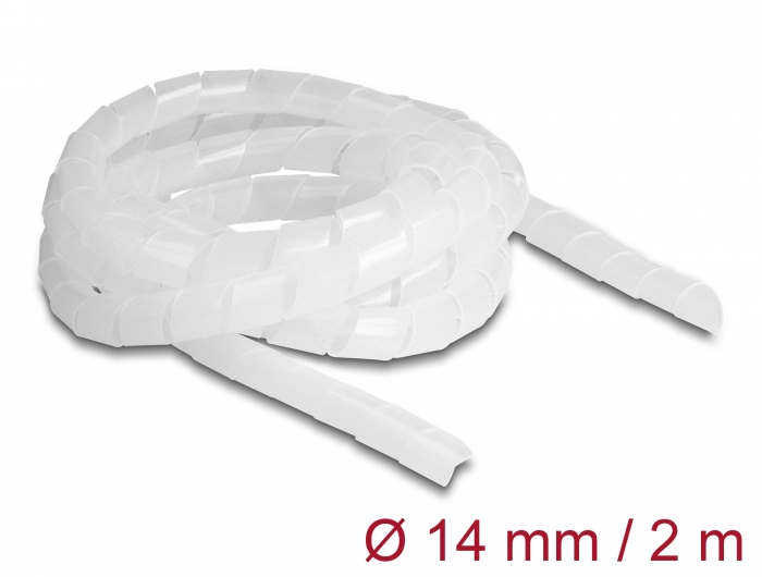 Delock Spiralschlauch flexibel 2 m x 14 mm transparent #1 