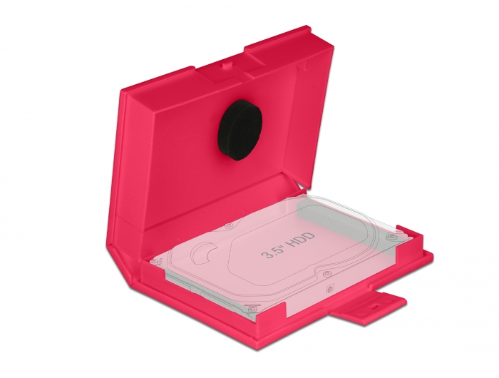 Delock Schutzbox für 3.5″ HDD rot #3 