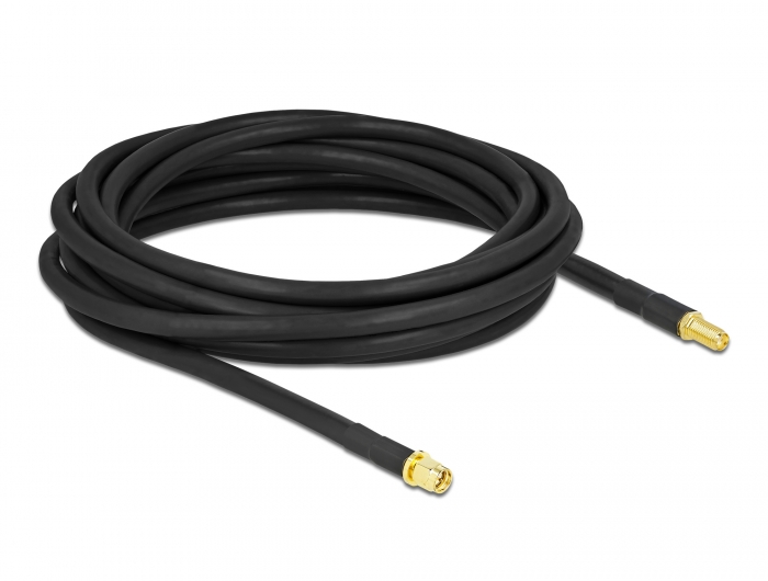 Delock Antennenkabel SMA Stecker zu SMA Buchse LMR/CFD300 5 m low loss #2 