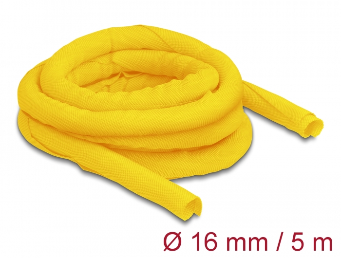 Delock Gewebeschlauch selbstschließend hitzebeständig 5 m x 16 mm gelb #1 