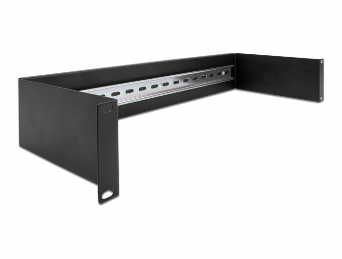 Delock 19″ Hutschienenpanel 2 HE schwarz #3 