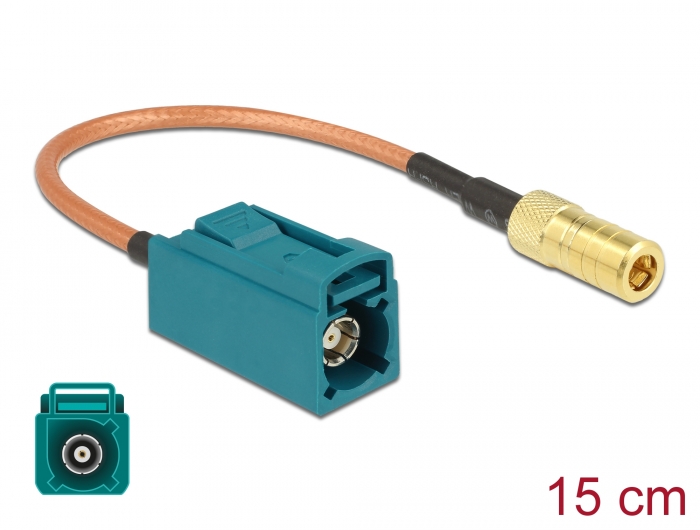 Delock Antennenkabel FAKRA Z Buchse > SMB Stecker RG-316 15 cm #1 