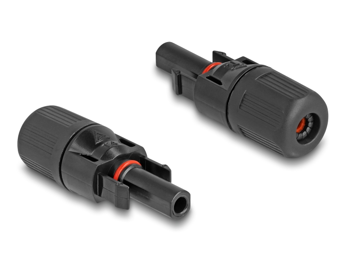 Delock DL4 Solar Steckverbinder für Kabel zum Crimpen, Stecker und Buchse, schwarz 2 Stück #3 