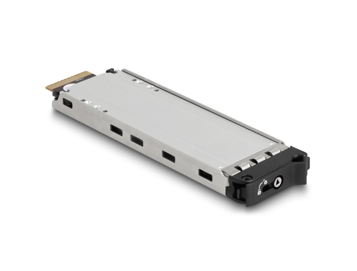 Delock Slim Bay Wechselrahmen für 4 x M.2 NVMe SSD mit Slim SAS SFF-8654 Anschluss #4 