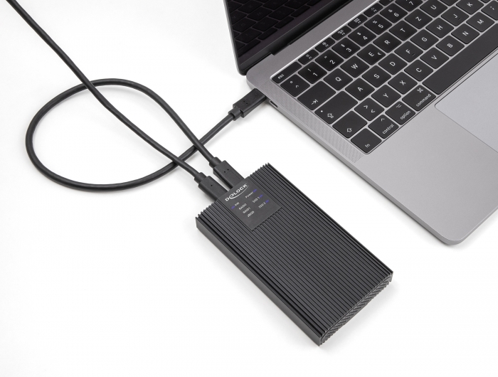 Delock Externes Gehäuse USB 20 Gbps für 2 x M.2 NVMe PCIe SSD mit USB Type-C™ Buchse und RAID - werkzeugfrei #5 