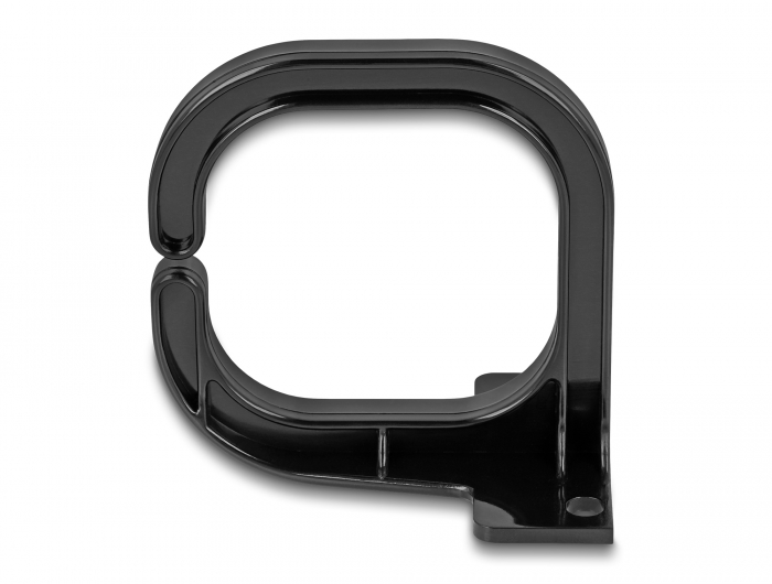 Delock Kabelbügel 83 x 60 mm mit Montageplatte schwarz #4 