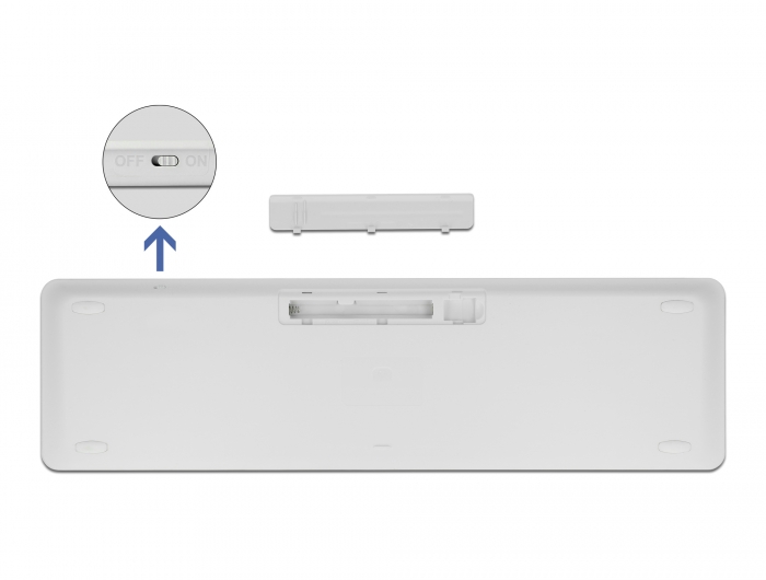Delock USB Tastatur und Maus Set 2,4 GHz kabellos weiß #6 