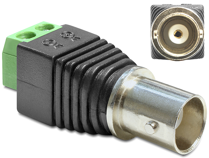 Delock Adapter BNC Buchse > Terminalblock 2 Pin #1 