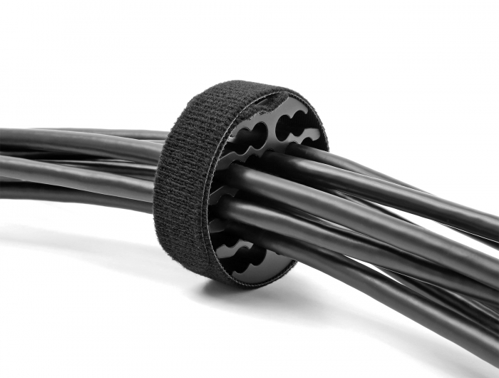 Delock Kabel-Organizer mit Klettkabelbinder schwarz #4 