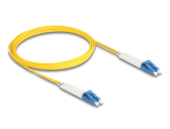 Delock LWL Kabel LC Duplex zu LC Duplex Singlemode OS2 winkelbar 3 m #2 