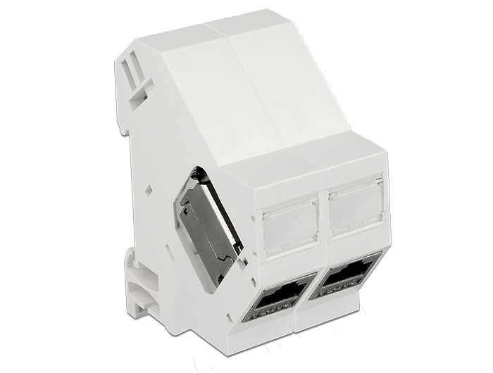 Delock Keystone Halterung für Hutschienen 180° #5 