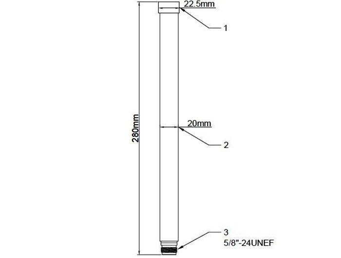 Delock WLAN 802.11 ac/a/h/b/g/n Antenne N Buchse 6 - 8 dBi 28 cm omnidirektional starr outdoor weiß #2 