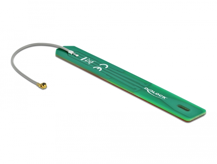 Delock LPWAN Antenne 880 - 960 MHz I-PEX Inc., MHF® I Stecker 2 dBi 1.13 7,5 cm PCB intern Klebemontage #2 