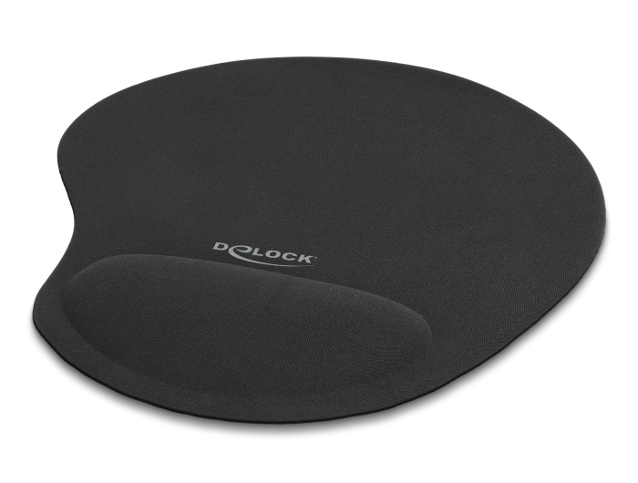 Delock Ergonomisches Mauspad mit Gel Handballenauflage schwarz 230 x 202 x 24 mm #1 