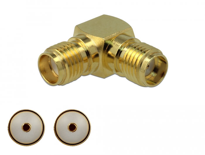 Delock Adapter SMA Buchse zu SMA Buchse 90° 3 GHz #1 