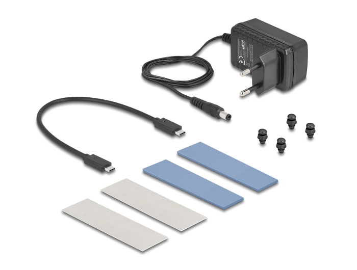 Delock Externes USB 20 Gbps Gehäuse für 2 x M.2 NVMe PCIe SSD mit USB Type-C™ Buchse und Klon Funktion #5 