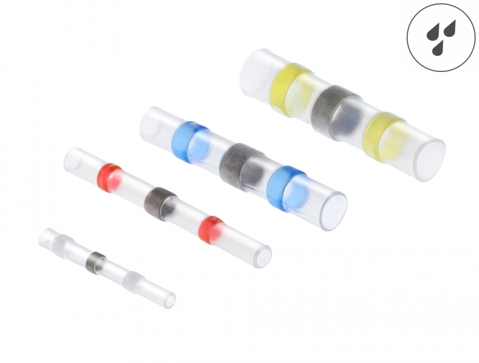 Delock Lötdrahtverbinder wasserdicht Set 50 Stück 26 - 10 AWG farbig #1 