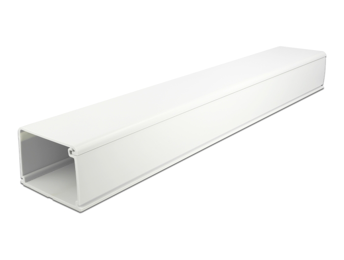 Delock Kabelkanal mit Deckel selbstklebend 83 x 54 mm - Länge 1 m weiß #3 