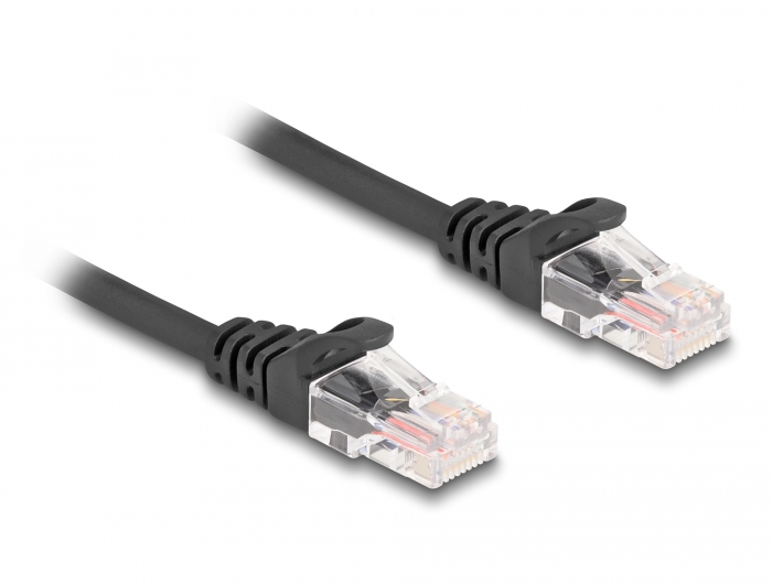 Delock RJ45 Spiralkabel Stecker zu Stecker Cat.5e 2 m schwarz #2 