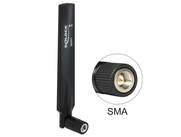 Delock LTE Antenne SMA Stecker mit Kippgelenk schwarz #2 