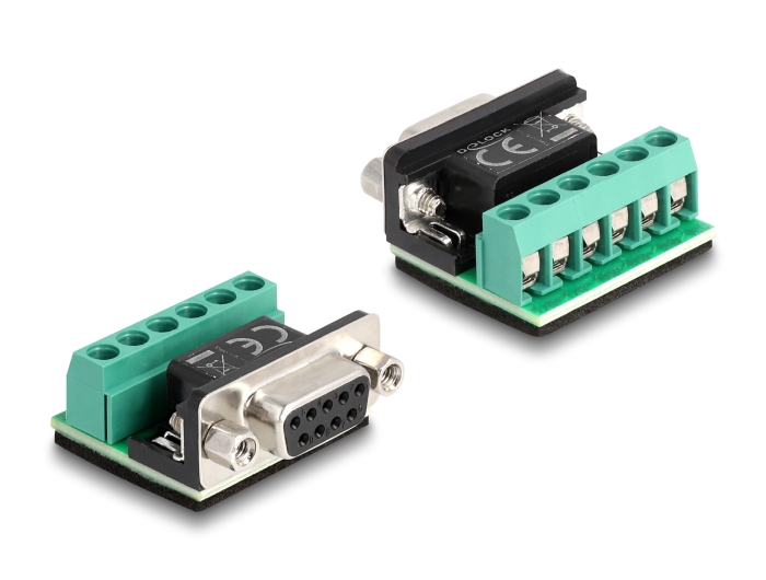 Delock Adapter USB 2.0 Typ-A zu 1 x Seriell RS-422/485 Stecker mit 6 Pin Terminalblock 5 V 0,5 m #3 