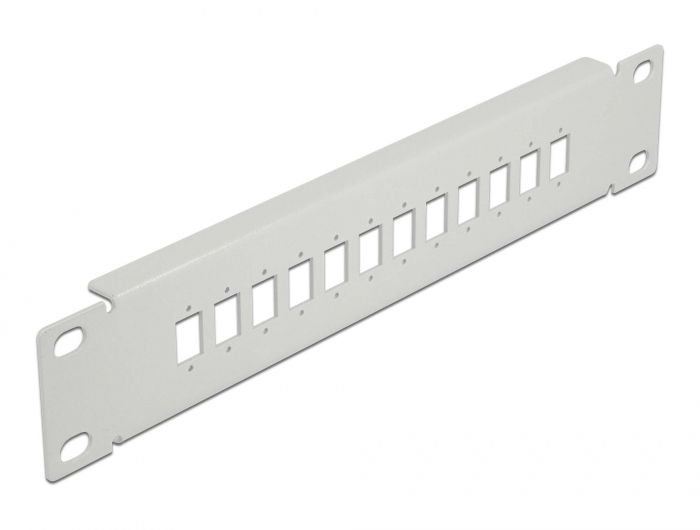Delock 10″ LWL Patchpanel 12 Port für SC Simplex / LC Duplex 1 HE grau #1 