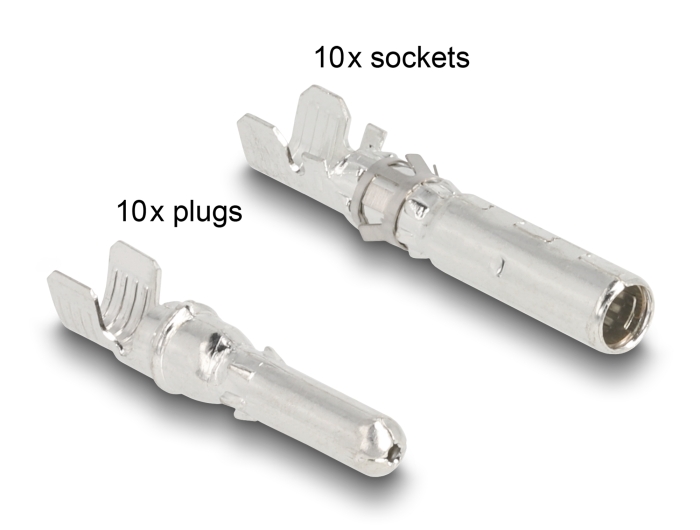 Delock DL4 Solar Stiftkontakte zum Crimpen für Stecker und Buchsen, 20 Stück #1 