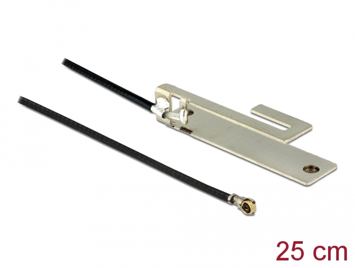 Delock WLAN 802.11 b/g/n Antenne I-PEX Inc., MHF® 4L Stecker 3 dBi 25 cm PIFA intern #1 