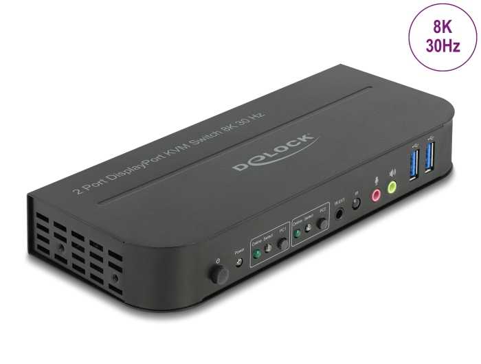 Delock DisplayPort 1.4 KVM Switch 8K 30 Hz mit USB 5 Gbps und Audio #1 