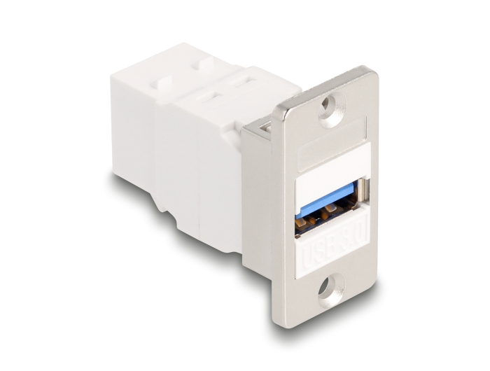 Delock Panel Mount USB 5 Gbps Typ-A Buchse zu USB Typ-B Buchse konisch #1 