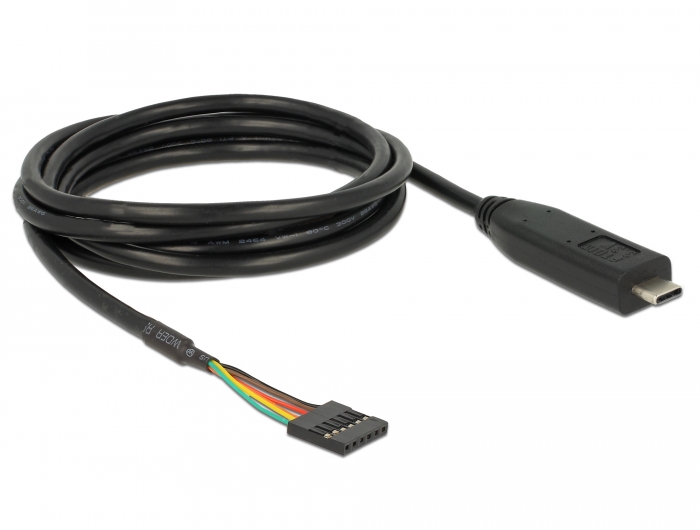 Delock Konverter USB Type-C™ 2.0 Stecker zu LVTTL 6 Pin Pfostenbuchse 2,0 m #2 