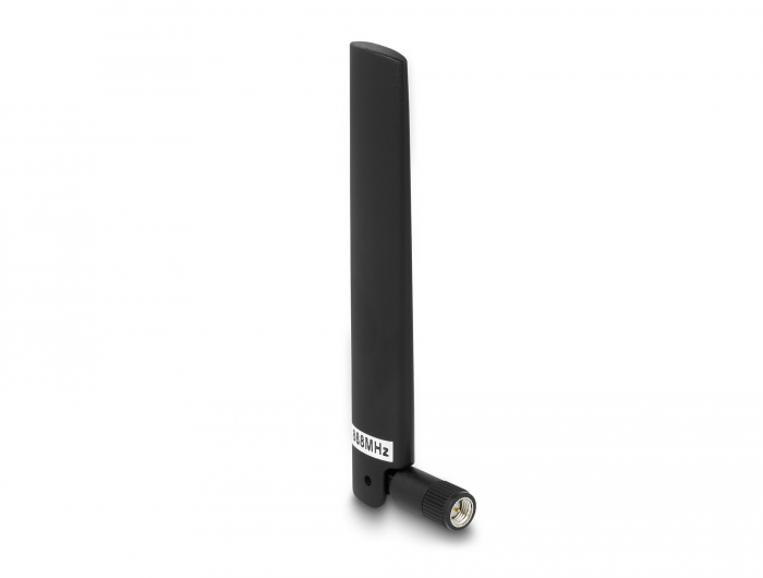 Delock LoRa 868 MHz Antenne SMA Stecker 3 dBi omnidirektional mit Kippgelenk schwarz #1 