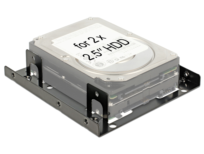 Delock Einbaurahmen 3.5″ > 2 x 2.5″ HDD #3 