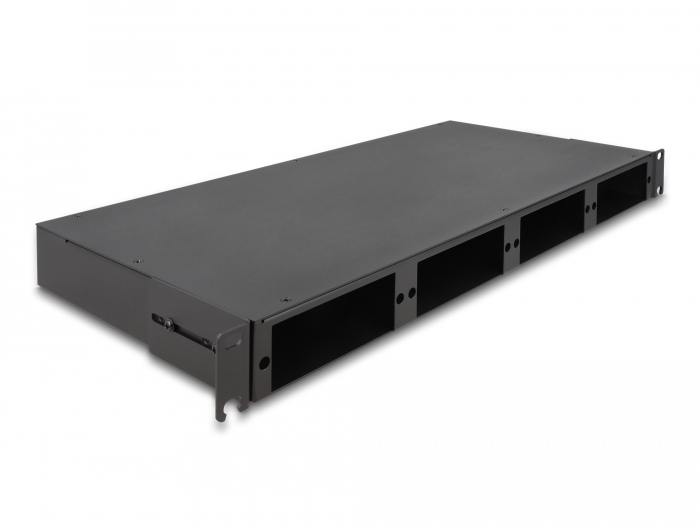 Delock 19″ LWL HD (High Density) Patchpanel 1 HE schwarz #1 