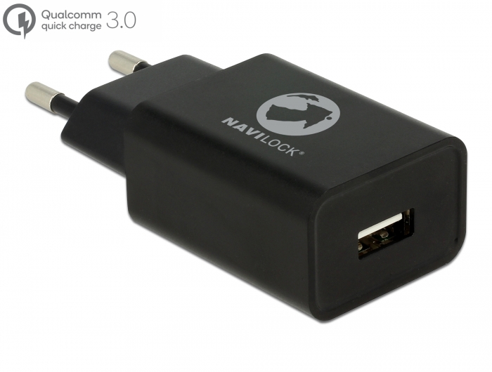 Navilock Ladegerät 1 x USB Typ A mit Qualcomm® Quick Charge™ 3.0 schwarz #1 