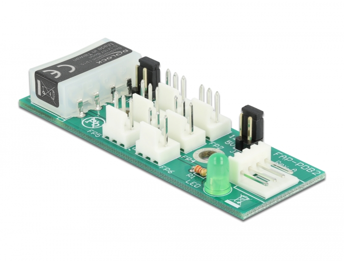Delock Verteiler Platine für 6 x Lüfter 5 V / 12 V #2 