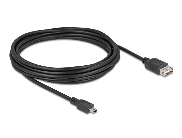 Delock USB 2.0 Kabel USB Typ Mini-B Stecker zu EASY USB Typ-A Buchse 5 m #2 