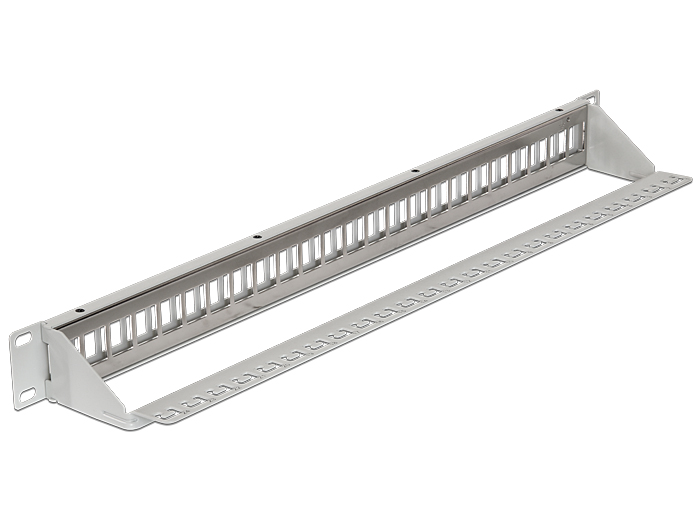 Delock 19″ Keystone Patchpanel 24 Port grau #3 