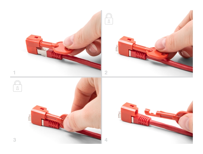 Delock RJ45 Port Blocker Set für RJ45 Stecker 10 Stück #4 