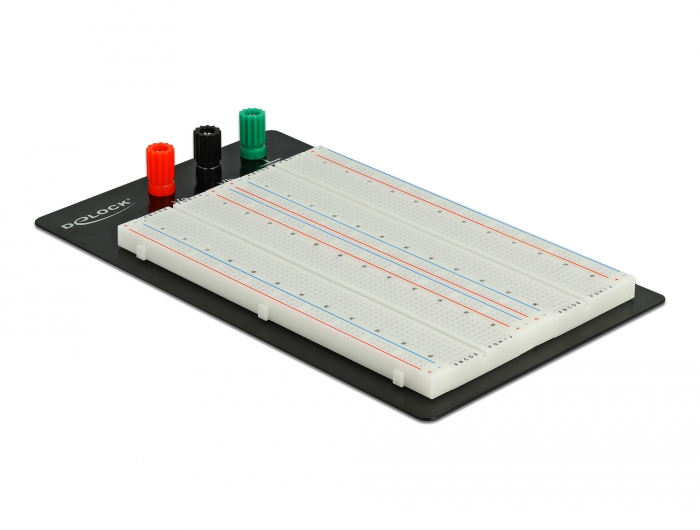 Delock Experimentier-Steckbrett mit Bodenplatte 1260/400 Kontakte #1 