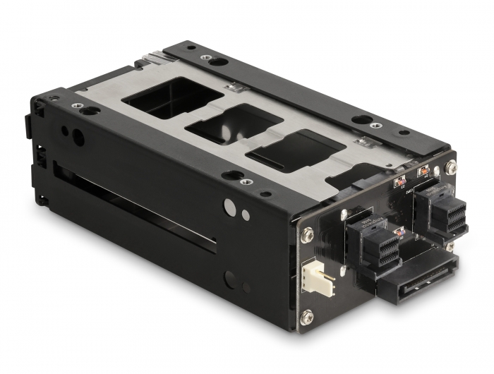 Delock Slim Bay Wechselrahmen für 2 x 2.5″ U.2 NVMe SSD mit 5.25″ Rahmen #4 