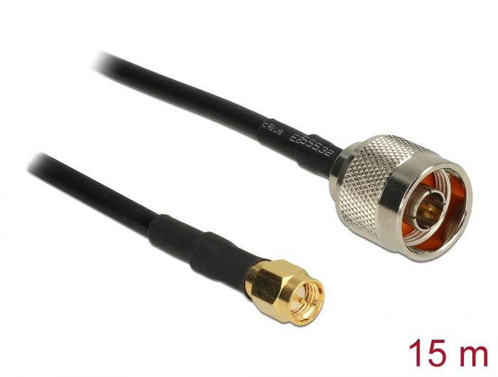Delock Antennenkabel N Stecker > SMA Stecker CFD200 15 m low loss #1 