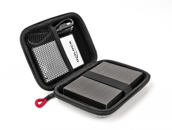Delock Schutztasche für 2.5″ SSDs, externe Gehäuse oder Festplatten bis 12 x 8 x 2 cm #3 