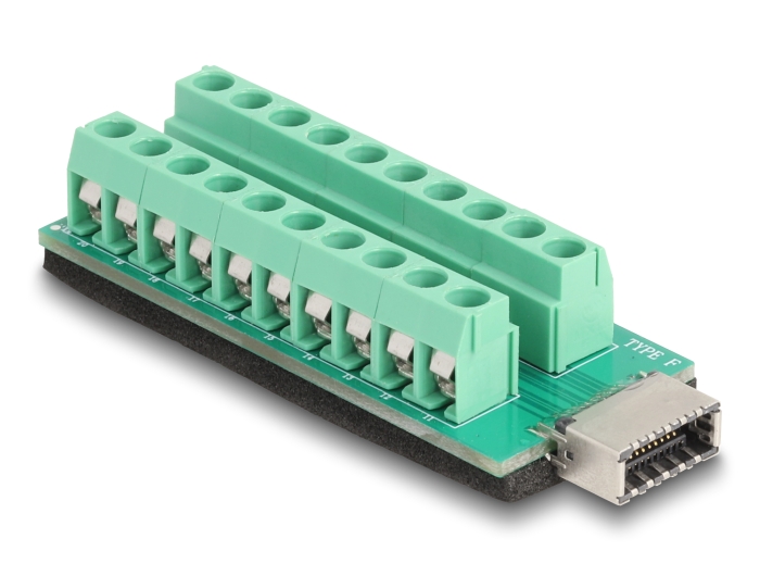 Delock USB Typ-E Key A Buchse zu Terminalblock Adapter 20 Pin #1 