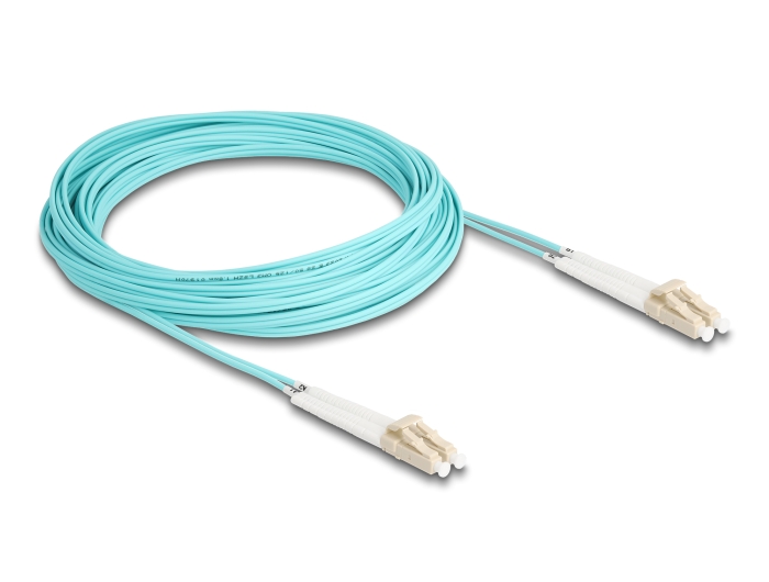 Delock LWL Kabel LC Duplex zu LC Duplex Multimode OM3 winkelbar 10 m #2 