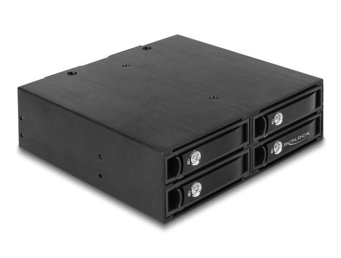Delock 5.25″ Wechselrahmen für 4 x 2.5″ SATA / SAS HDD / SSD 12 Gb/s #1 
