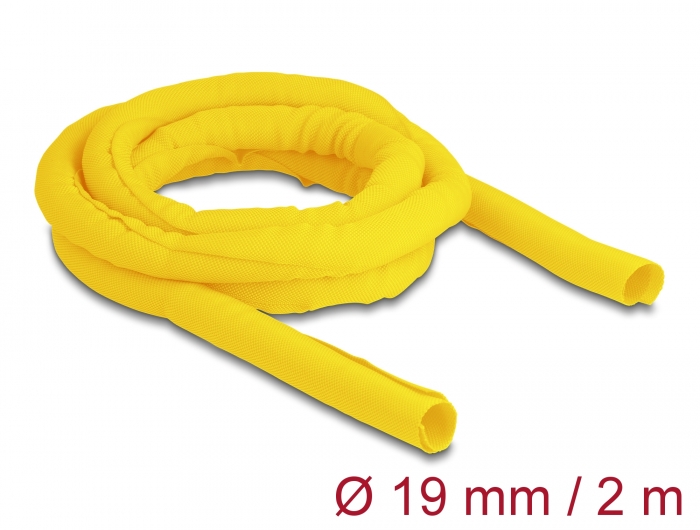 Delock Gewebeschlauch selbstschließend hitzebeständig 2 m x 19 mm gelb #1 